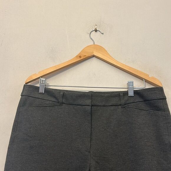 WHBM gray stretch slim ankle pants Size 12 New - Picture 3 of 10